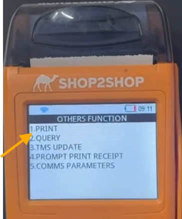 How to reprint a slip (7210 device) – Shop2Shop Help Centre